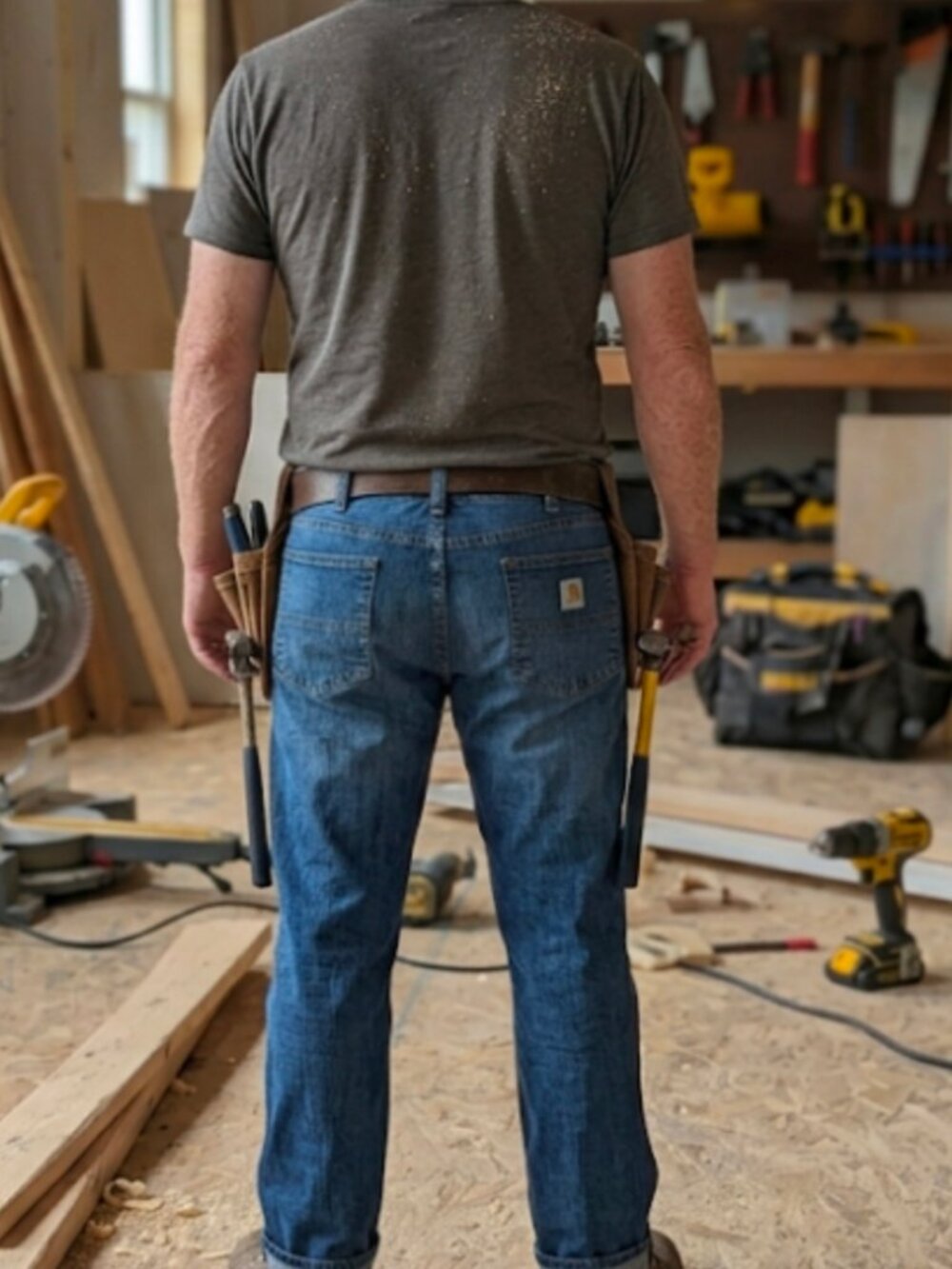 Carhartt Men's Relaxed Straight Rugged Flex Work Jeans 40x30 Blue - Picture 12 of 12